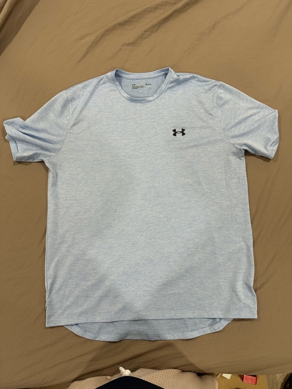 Under Armour Men’s Light Heather Blue Crew Neck Performance Tee